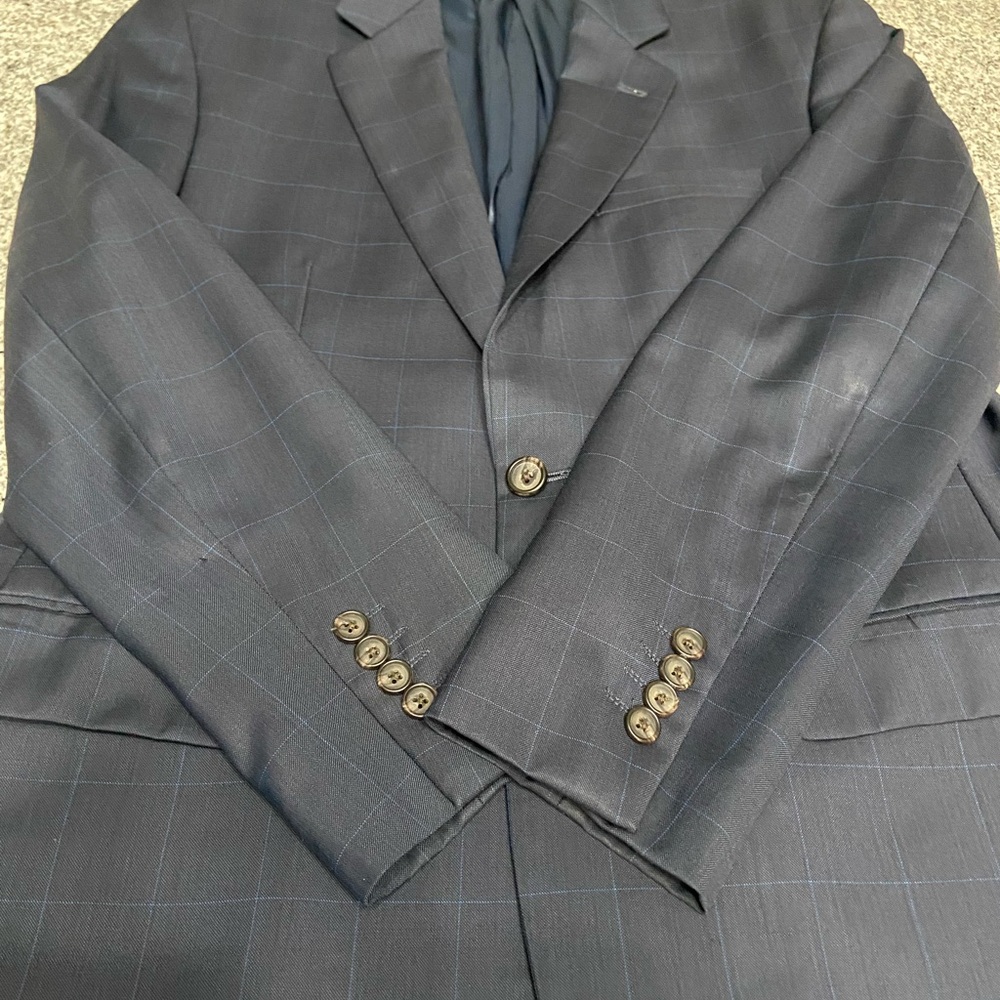 RALPH RALPH LAUREN 100% Wool Mens Navy 2 Button Blazer/Sportcoat 40R Career - Picture 9 of 17